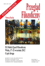 Przegląd Filozoficzny Nowa Seria numer 3/2012(83)