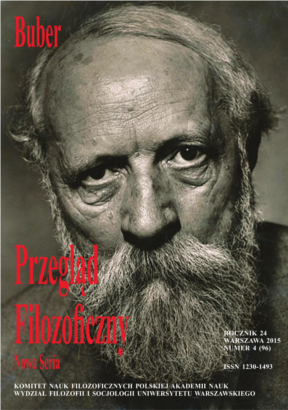 Martin Buber numer 4 2015 Przeglad Filozoficzny a